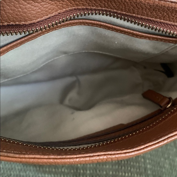 Nordstrom Women's Brown Leather Chain-Detail Crossbody Bag - Picture 5 of 12